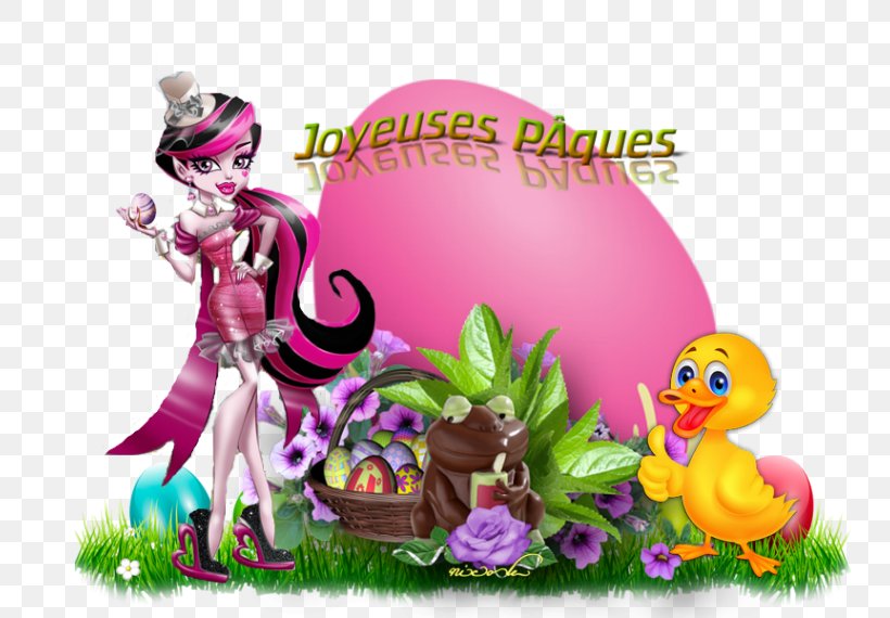 Flower Monster High Desktop Wallpaper Easter, PNG, 760x570px, Flower, Animated Cartoon, Computer, Easter, Fictional Character Download Free