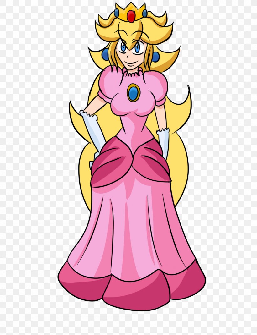 Super Princess Peach Mario Princess Daisy Bowser, PNG, 1000x1300px, Watercolor, Cartoon, Flower, Frame, Heart Download Free