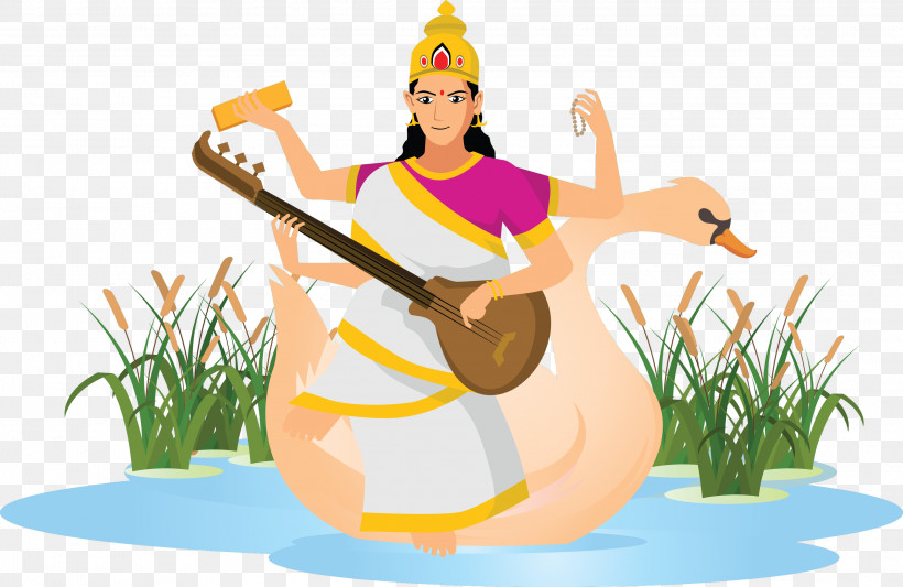 Vasant Panchami Happy Vasant Panchami, PNG, 2999x1953px, Vasant Panchami, Cartoon, Happy Vasant Panchami Download Free