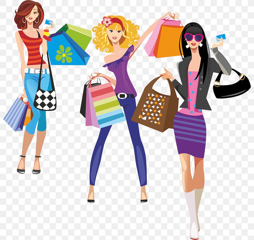 Fashion Illustration Shopping Clothing, PNG, 800x774px, Fashion, Bag, Barbie, Clothing, Costume Download Free