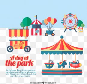 Amusement Park Illustrator Vector Material Downloaded, - Motiongate Lake Fairfax Park Urban Park Amusement Park PNG