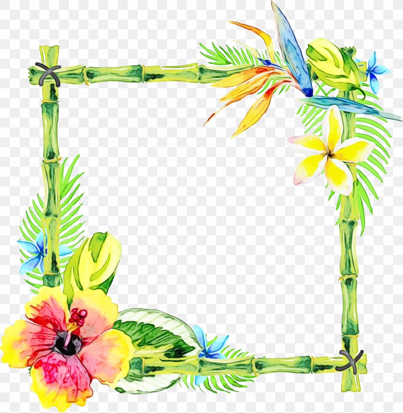 Picture Frame, PNG, 1432x1471px, Watercolor, Flower, Lei, Paint, Picture Frame Download Free