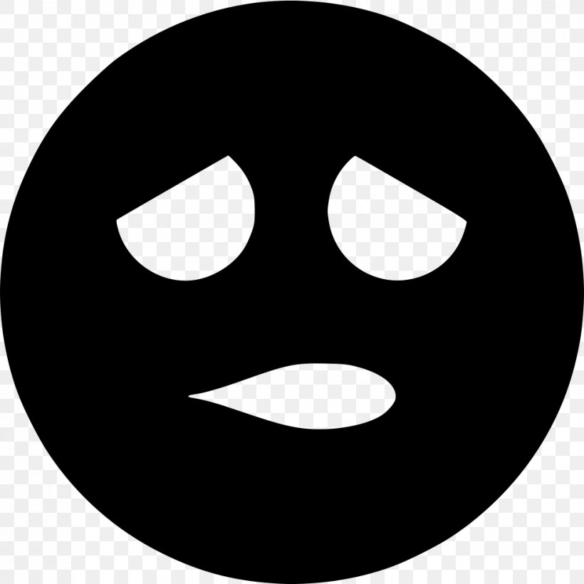 Smiley Emoticon Sadness Emoji Clip Art, PNG, 980x981px, Smiley, Black, Black And White, Crying, Emoji Download Free