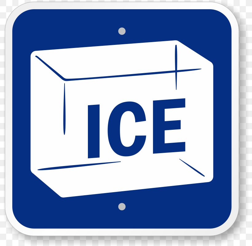 Warning Sign Symbol Ice, PNG, 800x800px, Warning Sign, Area, Blue, Brand, Hazard Download Free