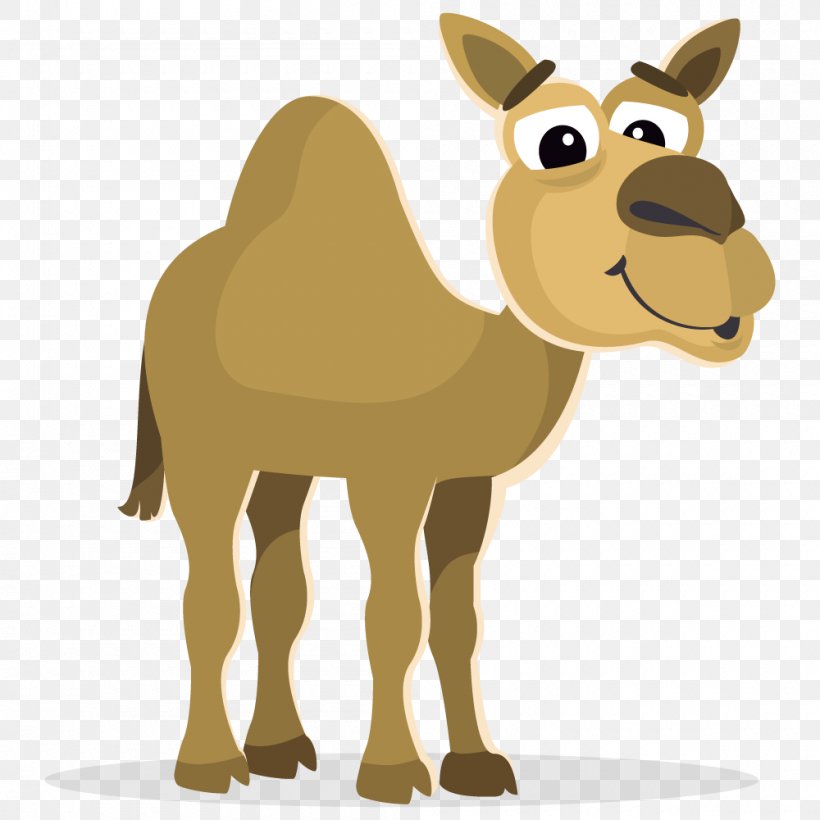 Bactrian Camel Royalty-free Clip Art, PNG, 1000x1000px, Bactrian Camel, Camel, Camel Like Mammal, Cartoon, Deer Download Free