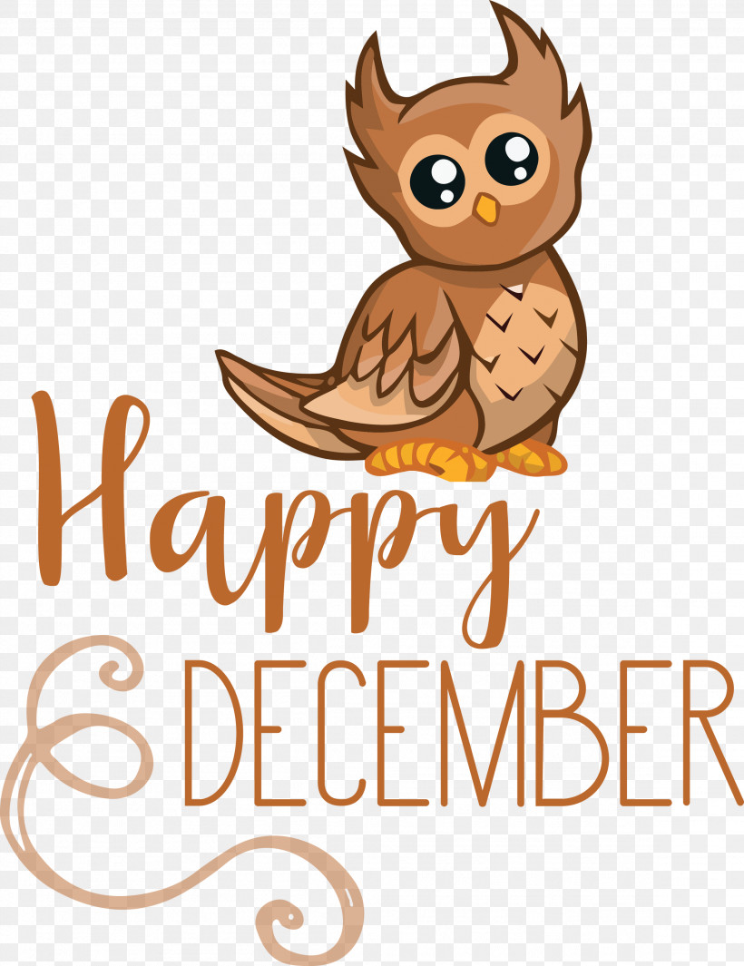 Happy December Winter, PNG, 2308x3000px, Happy December, Beak, Bird Of Prey, Birds, Cartoon Download Free