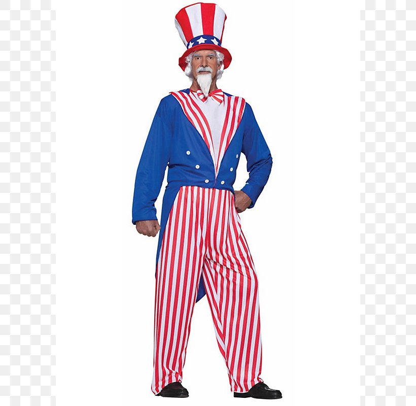 Uncle Sam Costume Tailcoat Top Hat Clothing, PNG, 600x800px, Uncle Sam, Buycostumescom, Clothing, Clown, Costume Download Free