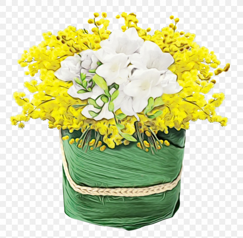 Flower Cut Flowers Yellow Bouquet Plant, PNG, 916x900px, Watercolor, Bouquet, Cut Flowers, Floristry, Flower Download Free