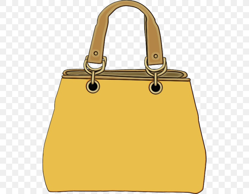 Handbag Bag Shoulder Bag Yellow Material Property, PNG, 540x640px, Watercolor, Bag, Handbag, Leather, Luggage And Bags Download Free