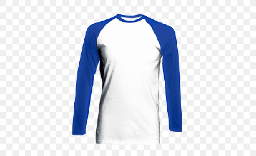 Long-sleeved T-shirt Raglan Sleeve, PNG, 500x500px, Tshirt, Active Shirt, Blue, Clothing, Cobalt Blue Download Free
