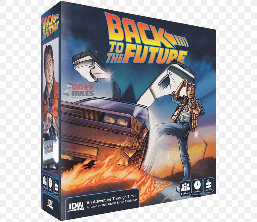 Marty McFly Dr. Emmett Brown Back To The Future Board Game DeLorean Time Machine, PNG, 709x709px, Marty Mcfly, Back To The Future, Back To The Future Part Ii, Back To The Future Part Iii, Board Game Download Free