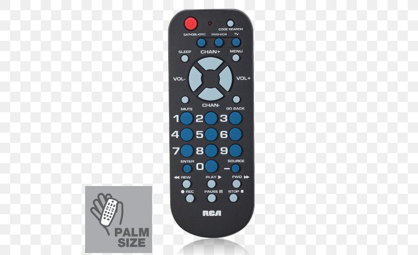 RCA RCR503BR Remote Controls Universal Remote RCA Connector, PNG, 500x500px, Remote Controls, Audio, Cellular Network, Electronic Device, Electronics Download Free