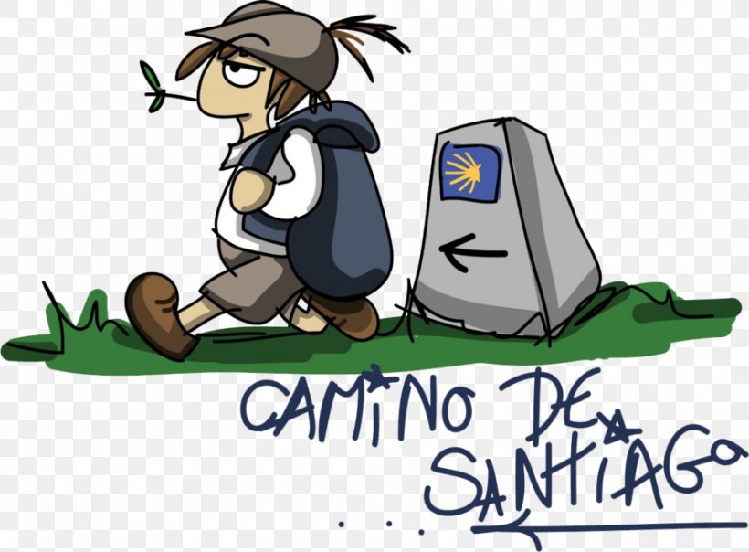 Camino De Santiago Pilgrimage Clip Art, PNG, 900x663px, Camino De Santiago, Art, Artwork, Bird, Cartoon Download Free