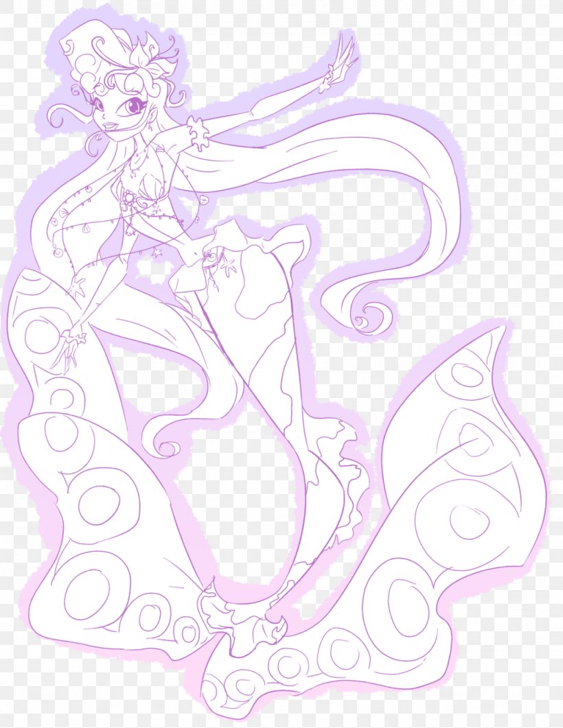 Fairy Visual Arts Line Art Sketch, PNG, 1024x1325px, Watercolor, Cartoon, Flower, Frame, Heart Download Free