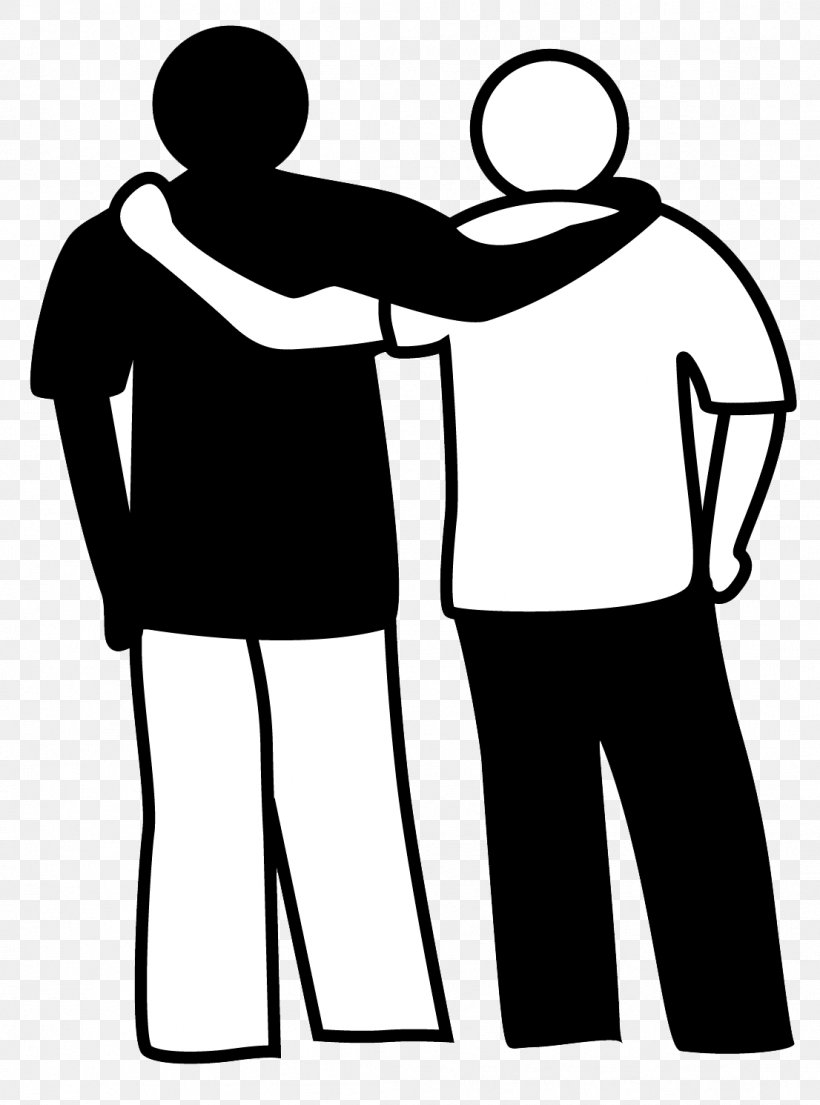Friendship Symbol Image Intimate Relationship Hug, PNG, 1106x1491px, Friendship, Art, Blackandwhite, Conversation, Gesture Download Free