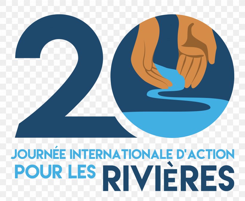 International Day Of Action For Rivers Logo Organization 14 March, PNG, 3288x2702px, River, Area, Blue, Brand, Communication Download Free