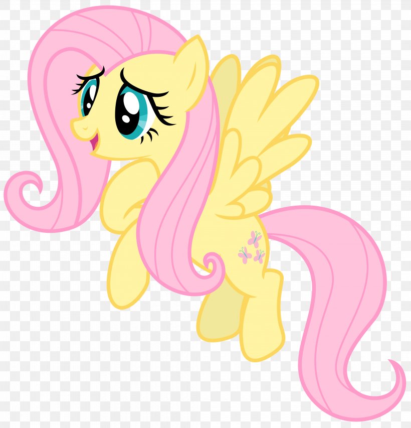Fluttershy Pony Rainbow Dash Rarity Applejack, PNG, 4250x4424px, Fluttershy, Animal Figure, Applejack, Art, Cartoon Download Free