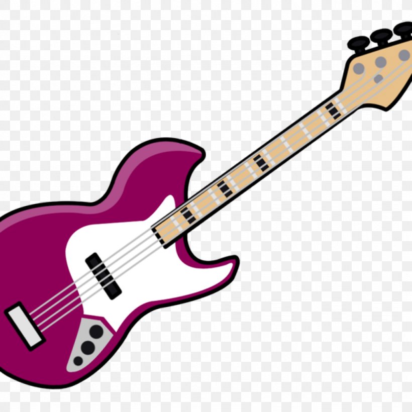 Guitar Cartoon, PNG, 1024x1024px, Bass Guitar, Acoustic Guitar, Acousticelectric Guitar, Bass, Cartoon Download Free