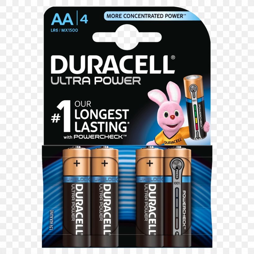 AAA Battery Duracell Alkaline Battery Rechargeable Battery, PNG, 1000x1000px, Aa Battery, Aaa Battery, Alkaline Battery, Ampere Hour, Battery Download Free