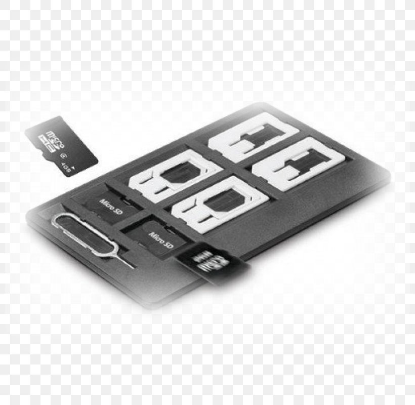 Subscriber Identity Module Adapter Flash Memory Cards MicroSD Micro SIM, PNG, 800x800px, Subscriber Identity Module, Adapter, Card Reader, Computer Hardware, Dual Sim Download Free