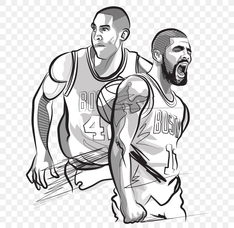 Basketball Boston Celtics Cleveland Cavaliers NBA Coloring Book, PNG ...