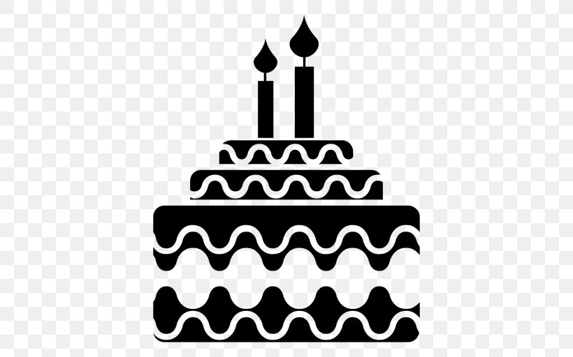 Birthday Cake Layer Cake Wedding Cake Torta Tart, PNG, 512x512px, Birthday Cake, Birthday, Black, Black And White, Cake Download Free
