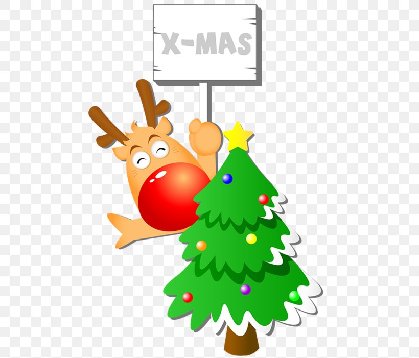 Christmas Tree Reindeer Santa Claus, PNG, 500x701px, Christmas Tree, Artwork, Blog, Cartoon, Christmas Download Free