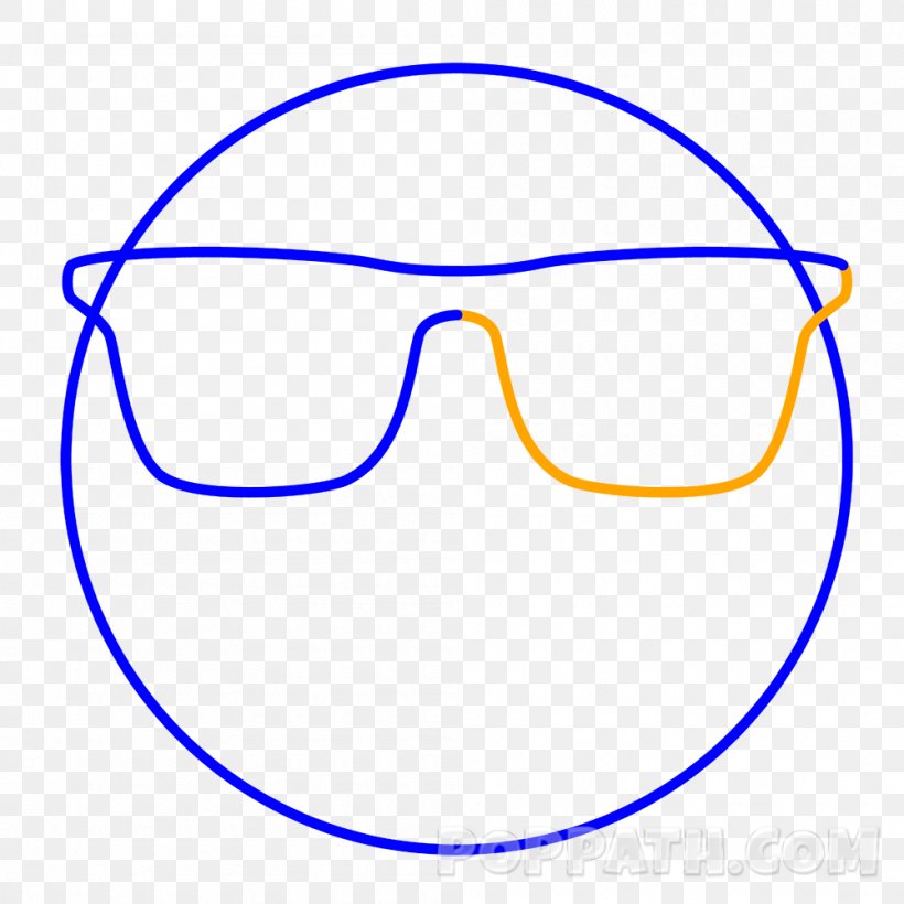 Sunglasses Drawing, PNG, 1000x1000px, Glasses, Area, Aviator Sunglasses, Blue, Cartoon Download Free