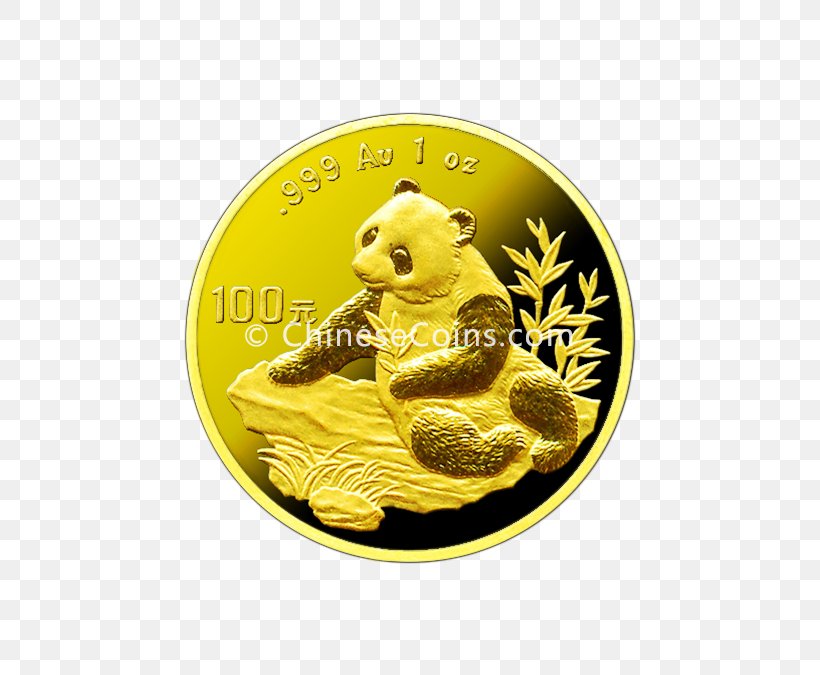 Coin Chinese Gold Panda Giant Panda, PNG, 675x675px, Coin, Animal, Chinese Gold Panda, Com, Currency Download Free