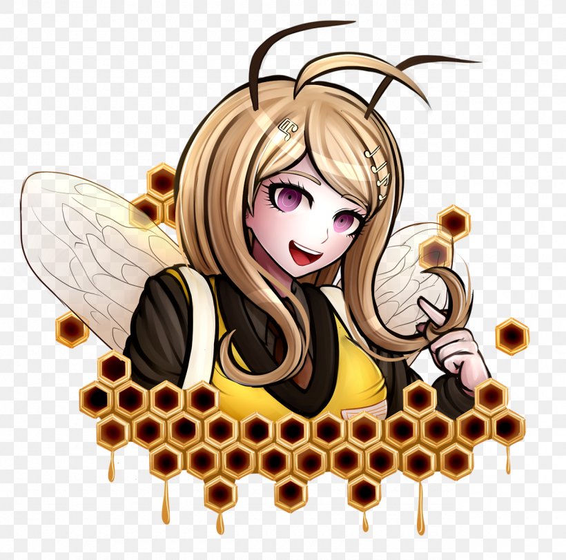 Danganronpa V3: Killing Harmony Honey Bee Insect KaeBee, PNG, 1280x1266px, Watercolor, Cartoon, Flower, Frame, Heart Download Free