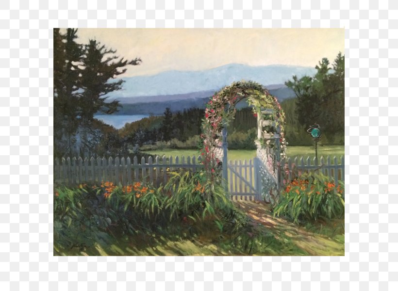 Landscape Land Lot Painting Garden Arch, PNG, 600x600px, Landscape, Arch, Flower, Garden, Grass Download Free