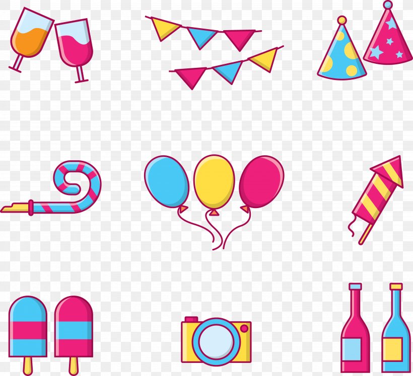 Download Clip Art, PNG, 3699x3377px, Party, Area, Artwork, Birthday, Icon Design Download Free