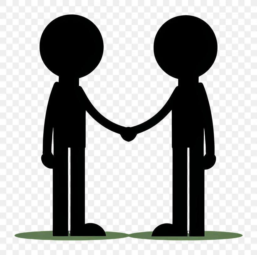 Stick Figure Meeting - Stick Figure People Shaking Hands Symbolizing ...