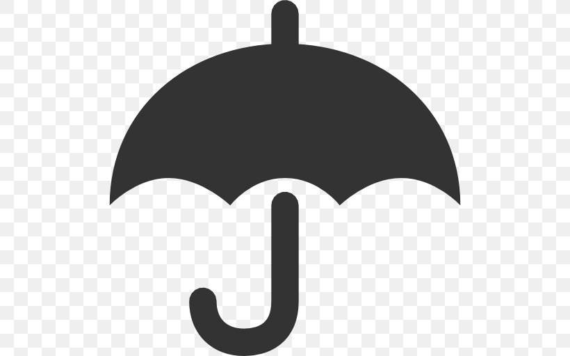 Umbrella Clip Art, PNG, 512x512px, Umbrella, Black, Black And White, Ico, Iconfinder Download Free