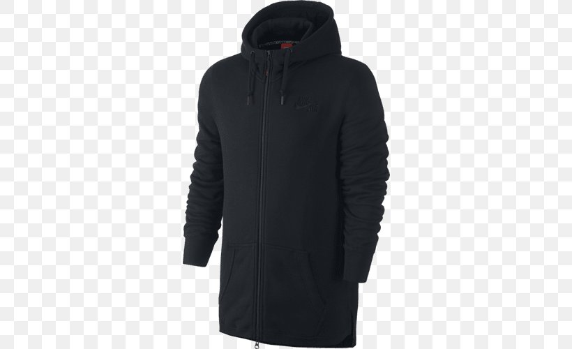 Hoodie Sweater Nike Zipper Sportswear, PNG, 500x500px, Hoodie, Black, Bluza, Clothing, Hood Download Free