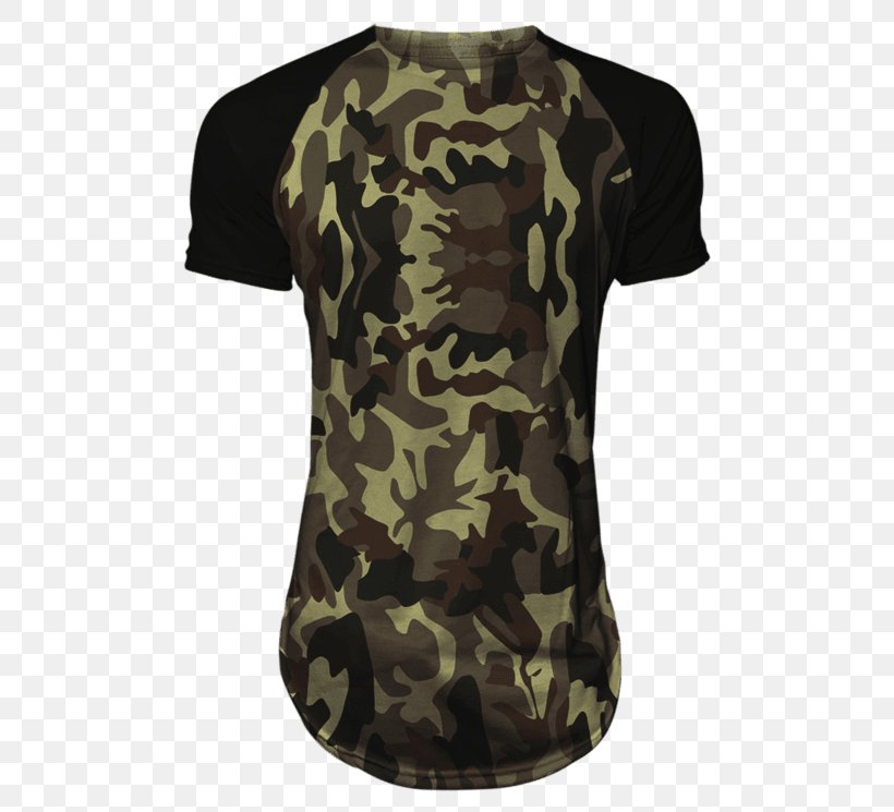 T-shirt Raglan Sleeve Military Camouflage, PNG, 640x745px, Tshirt, Camouflage, Casual, Clothing, Fashion Download Free