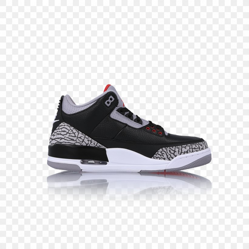 Air Jordan 3 Retro Og 854262 001 Nike Sports Shoes, PNG, 1000x1000px, Nike, Air Jordan, Athletic Shoe, Basketball Shoe, Black Download Free