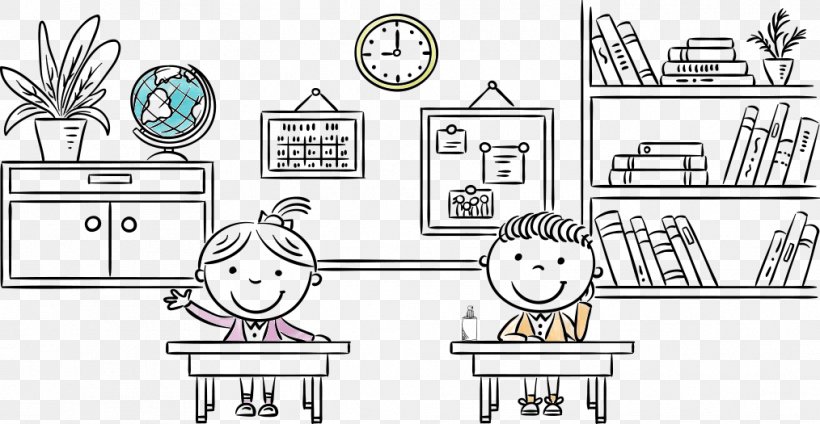 Clip Art Classroom School Student, PNG, 1014x525px, Classroom, Area, Art, Artwork, Black And White Download Free