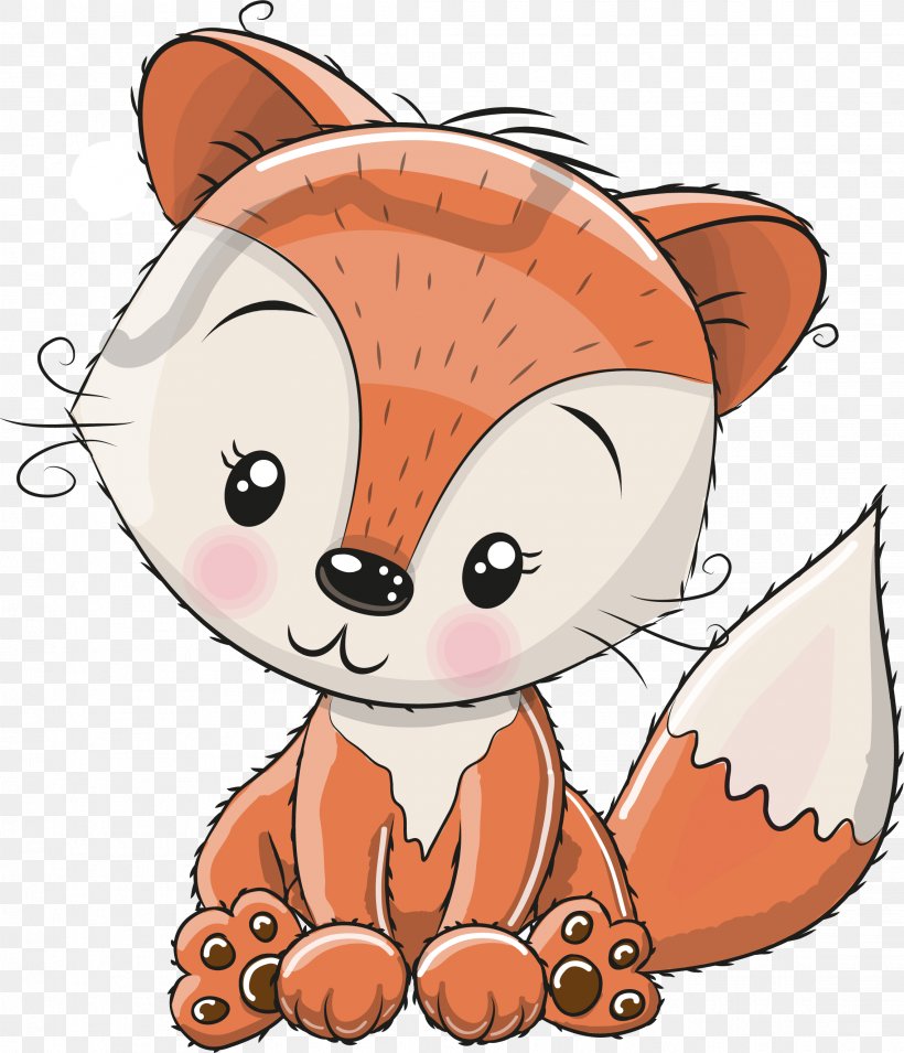 Fox Cartoon Cuteness Illustration, PNG, 2274x2650px, Watercolor, Cartoon, Flower, Frame, Heart Download Free