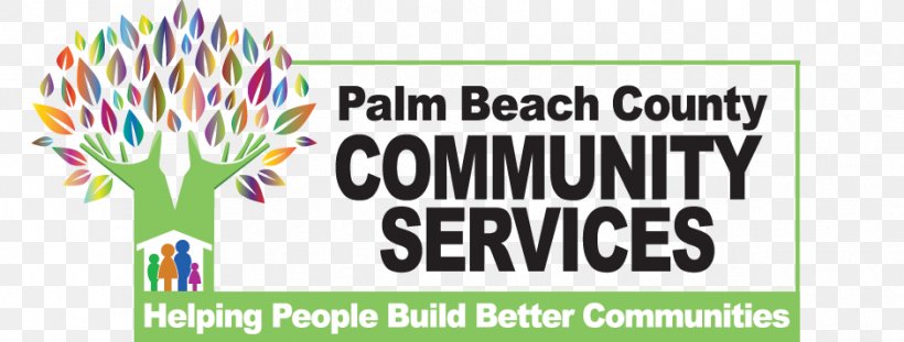 Logo Volunteering Community Service Palm Beach County Human & Veteran Services, PNG, 941x358px, Logo, Advertising, Area, Banner, Brand Download Free