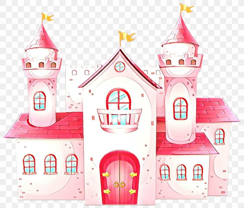 Pink Clip Art Playset Building Tower, PNG, 3000x2552px, Cartoon, Building, Pink, Place Of Worship, Playset Download Free