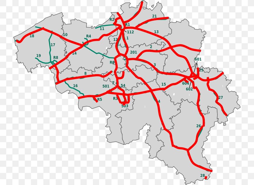 Brussels Ring A28 Motorway International E-road Network Controlled-access Highway, PNG, 734x599px, Brussels Ring, Area, Belgium, Controlledaccess Highway, Europe Download Free
