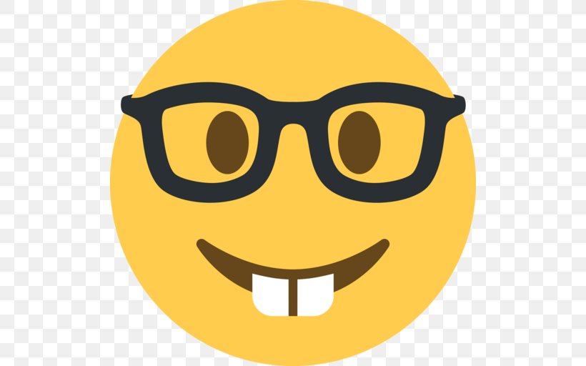 Emoji Nerd Smiley Emoticon, PNG, 512x512px, Emoji, Communication, Emojipedia, Emoticon, Eyewear Download Free