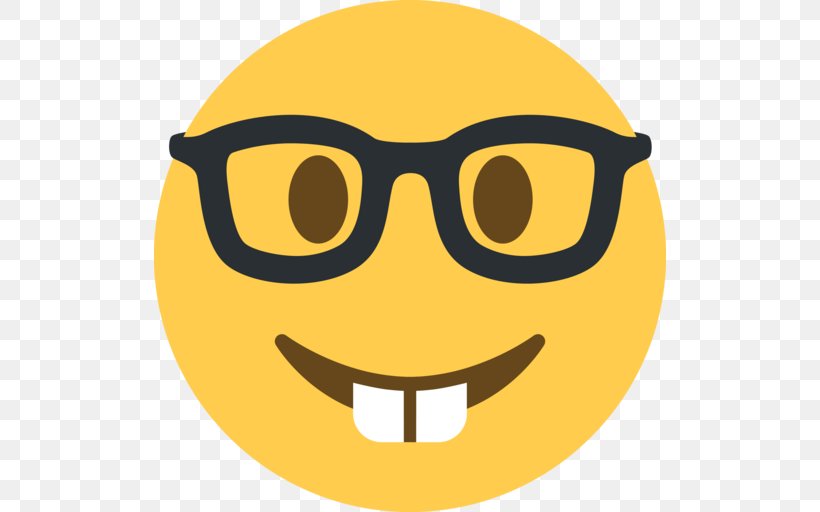 Emoji Nerd Smiley Emoticon, PNG, 512x512px, Emoji, Communication ...