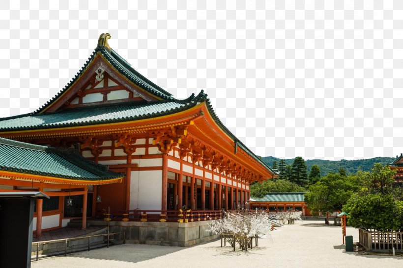 Heian Shrine Kinkaku-ji Fushimi Inari-taisha Kamo Shrine Meiji Shrine, PNG, 1100x734px, Heian Shrine, Building, Chinese Architecture, Chinese Temple, Fushimi Inaritaisha Download Free