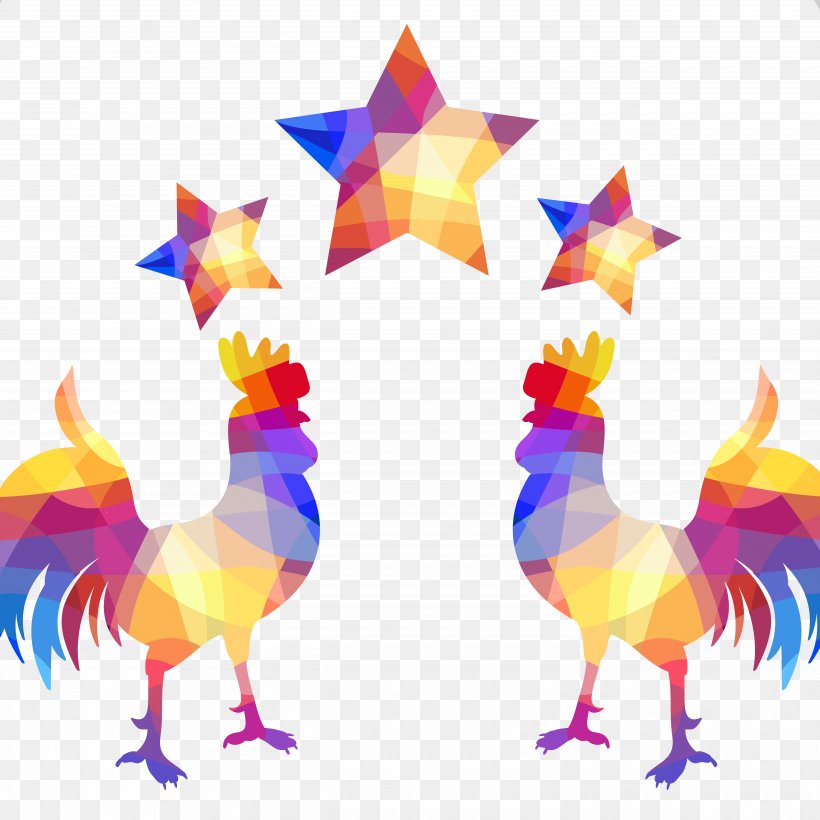 Geometric Shape Rooster Geometry, PNG, 5000x5000px, Shape, Abstract Art, Art, Beak, Bird Download Free