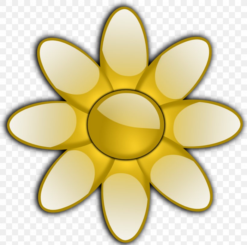 Flower Clip Art, PNG, 999x990px, Flower, Art, Petal, Symmetry, Yellow Download Free