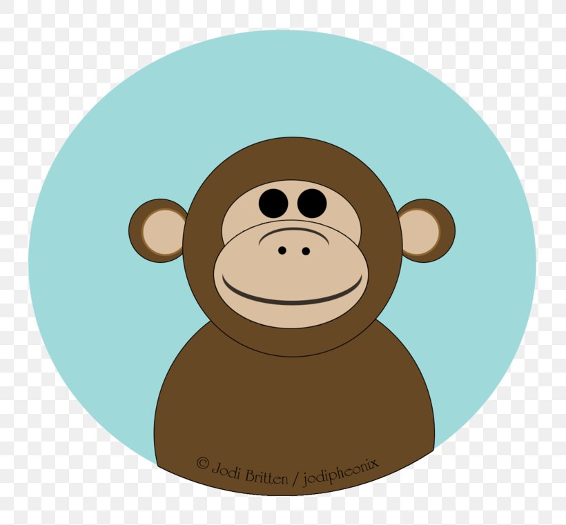 Monkey Illustration Cartoon Product, PNG, 800x761px, Monkey, Cartoon, Common Chimpanzee, Primate, Smile Download Free