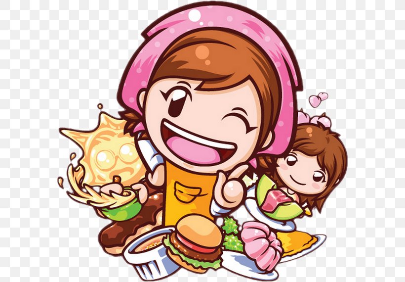 Cooking Mama 3: Shop & Chop Cooking Mama 5: Bon Appétit! Gardening Mama Cooking Mama 2: Dinner With Friends, PNG, 590x570px, Watercolor, Cartoon, Flower, Frame, Heart Download Free