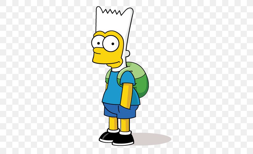 Bart Simpson Homer Simpson Jimbo Jones Marge Simpson Lisa Simpson, PNG, 500x500px, Bart Simpson, Area, Artwork, Beak, Caricature Download Free
